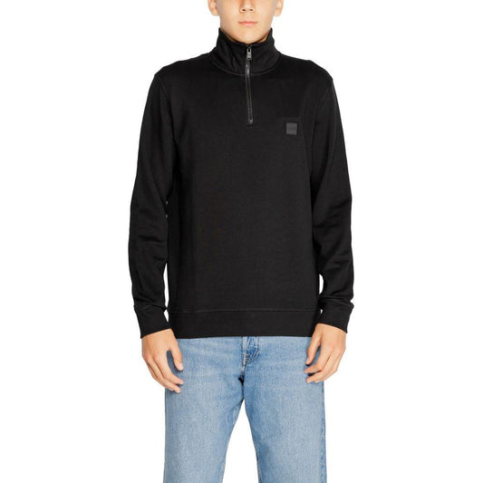 Hugo Boss Black Cotton Sweater Hugo Boss