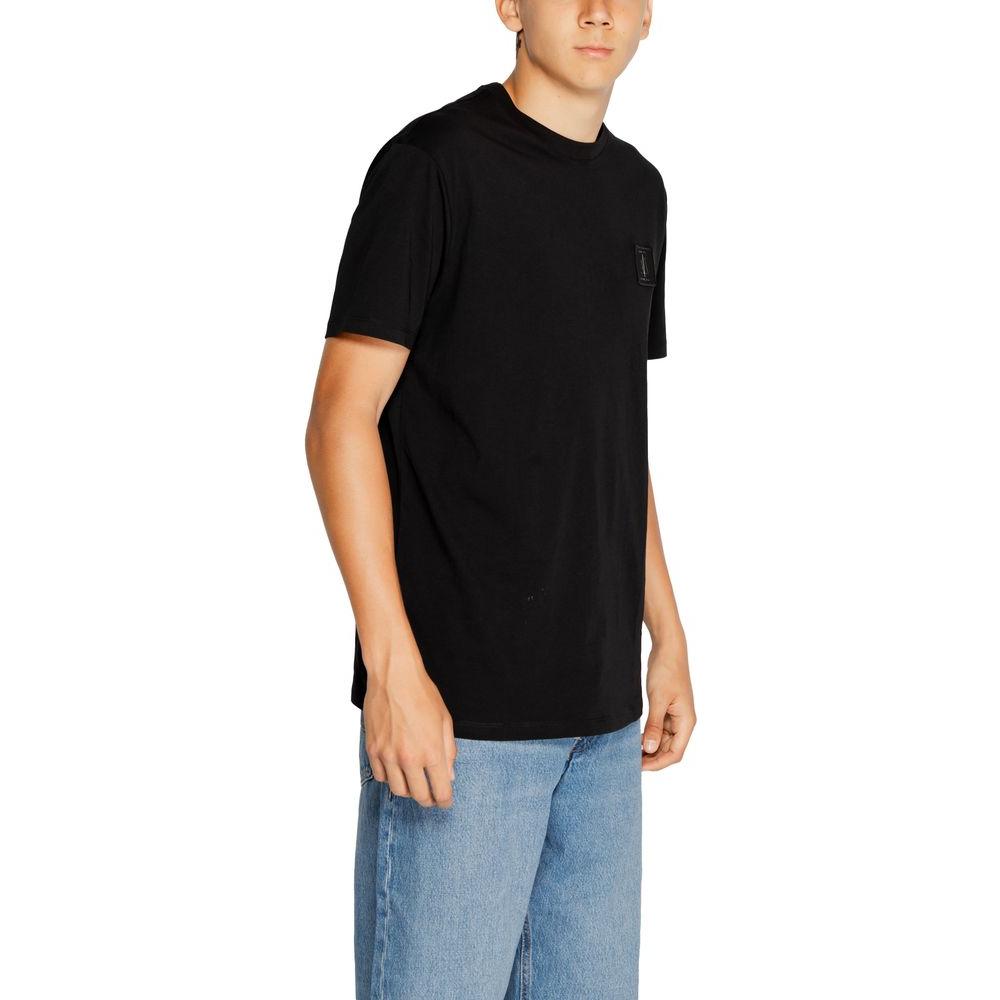 Armani Exchange Black Cotton T-Shirt Armani Exchange