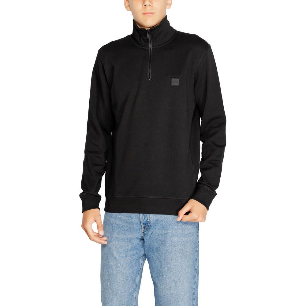 Hugo Boss Black Cotton Sweater Hugo Boss