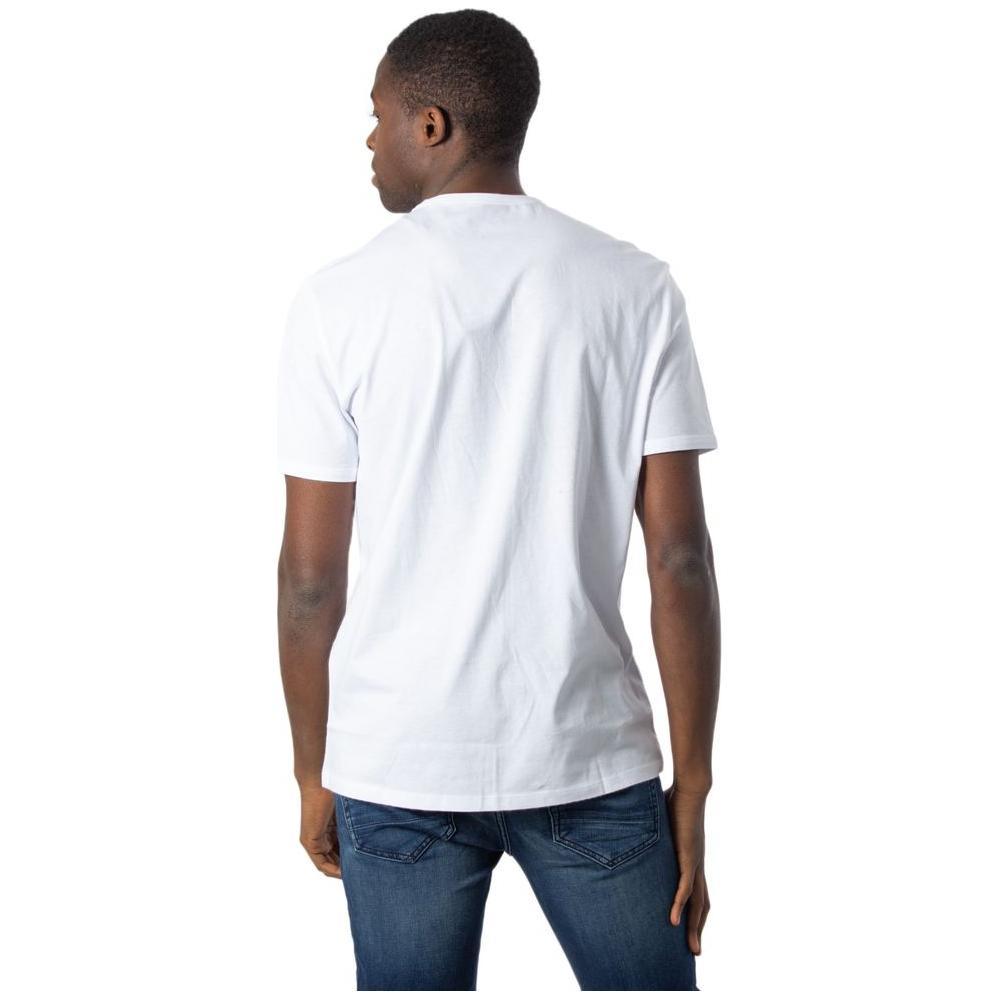 Armani Exchange White Cotton T-Shirt Armani Exchange