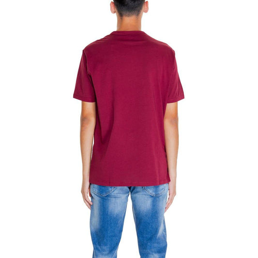 Armani Exchange Bordeaux Cotton T-Shirt Armani Exchange