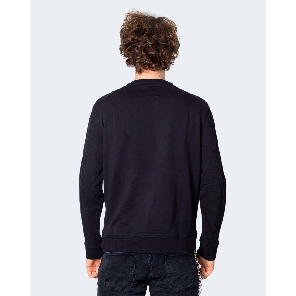 Armani Exchange Black Cotton Sweater Armani Exchange