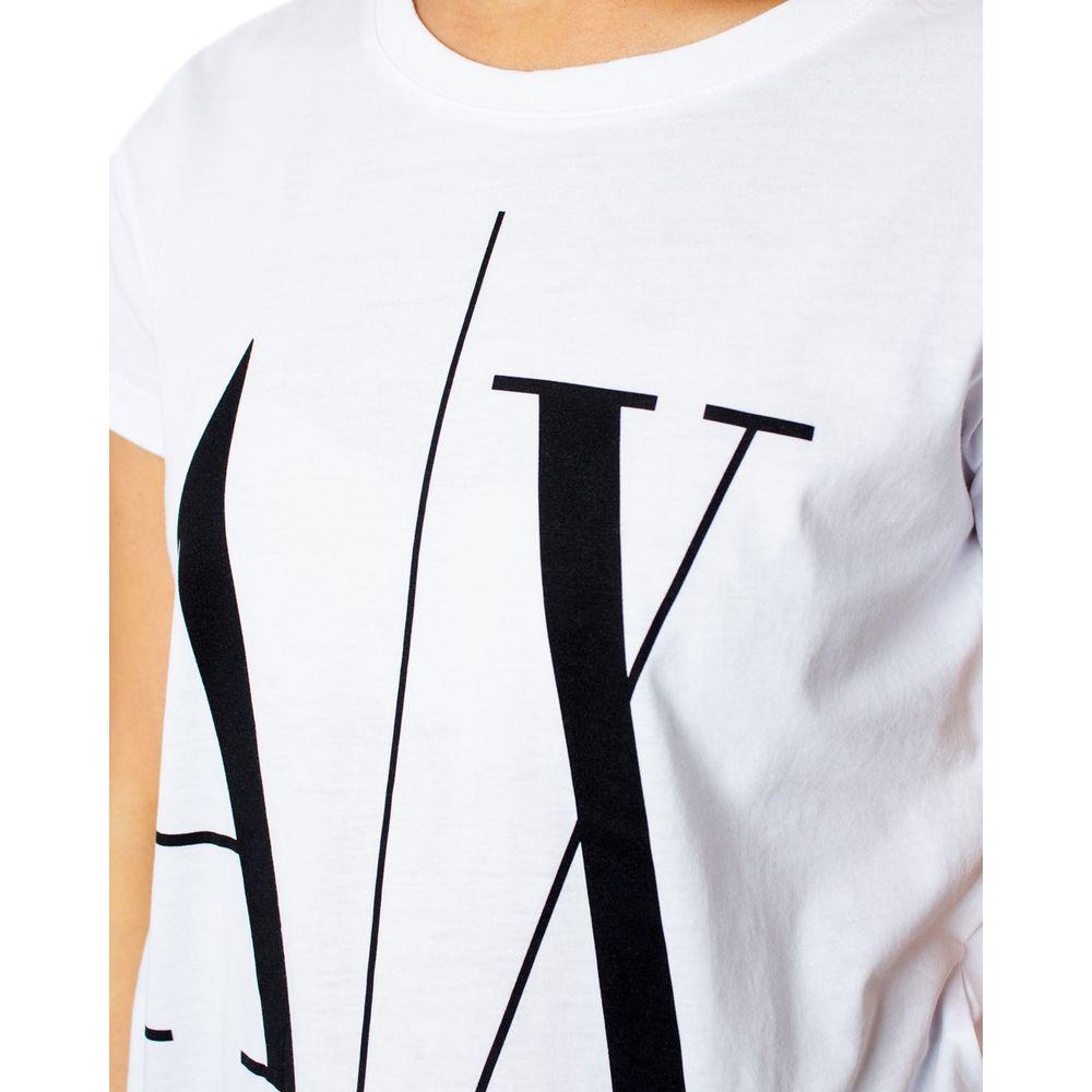 Armani Exchange White Cotton Tops & T-Shirt Armani Exchange