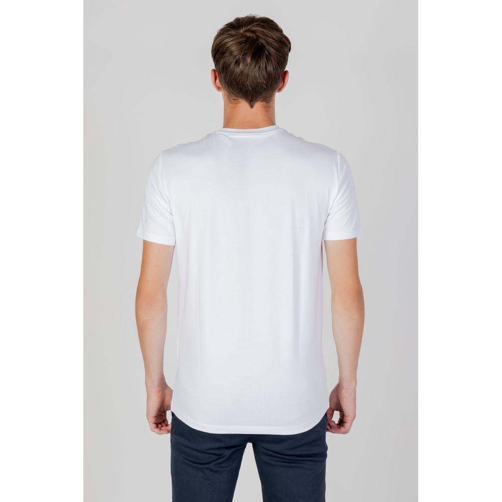 Armani Exchange White Cotton T-Shirt Armani Exchange