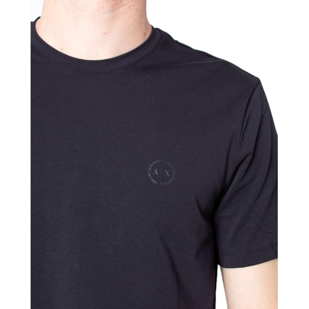 Armani Exchange Black Cotton T-Shirt Armani Exchange