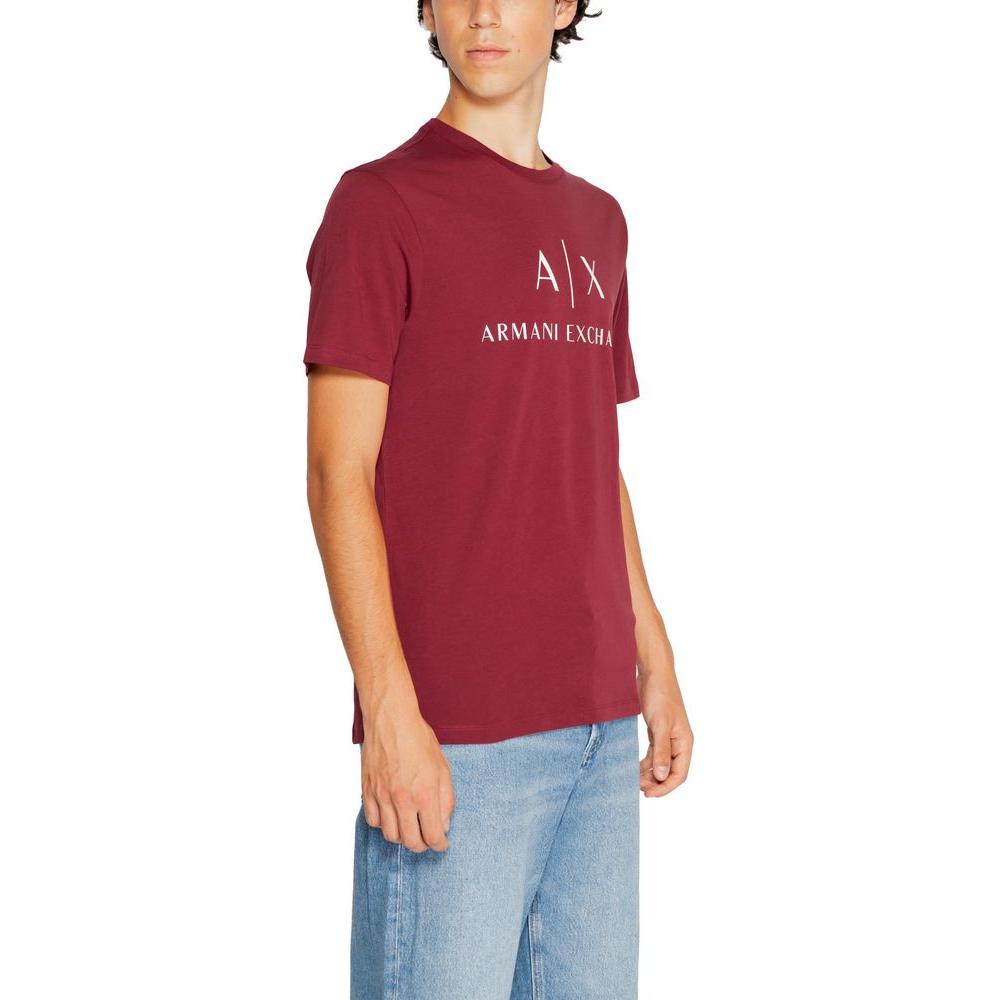 Armani Exchange Bordeaux Cotton T-Shirt Armani Exchange