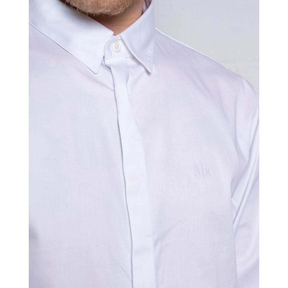 Armani Exchange White Cotton Shirt Armani Exchange