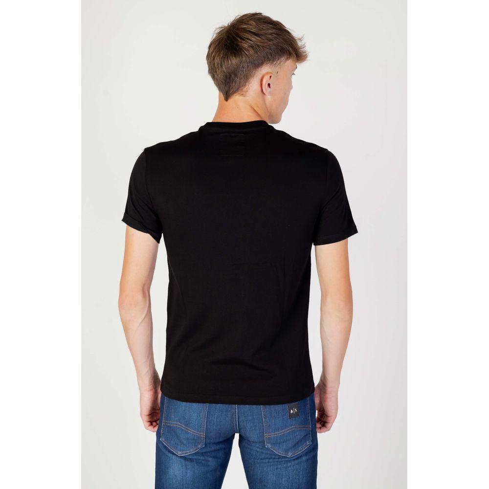 Armani Exchange Black Cotton T-Shirt Armani Exchange