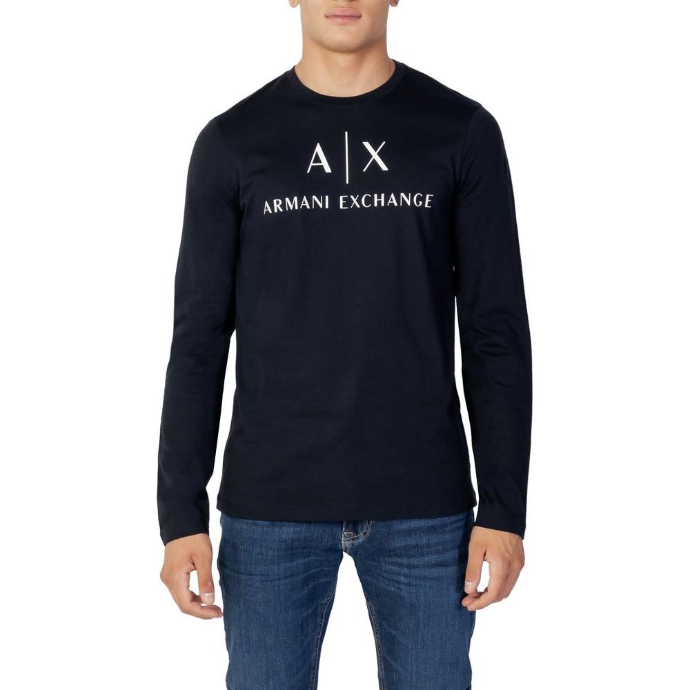 Armani Exchange Blue Cotton Shirt Armani Exchange