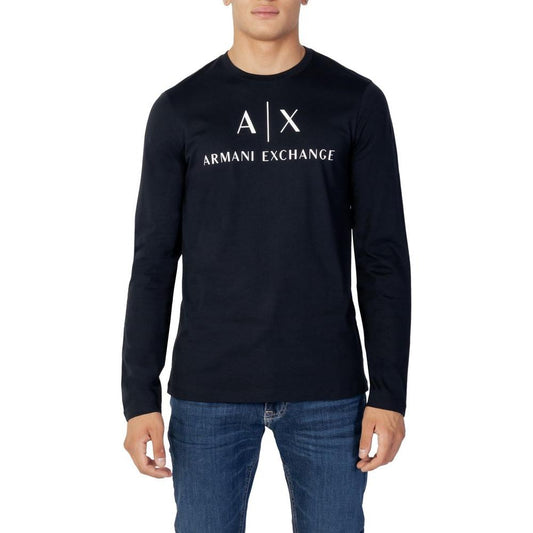 Armani Exchange Blue Cotton Shirt Armani Exchange