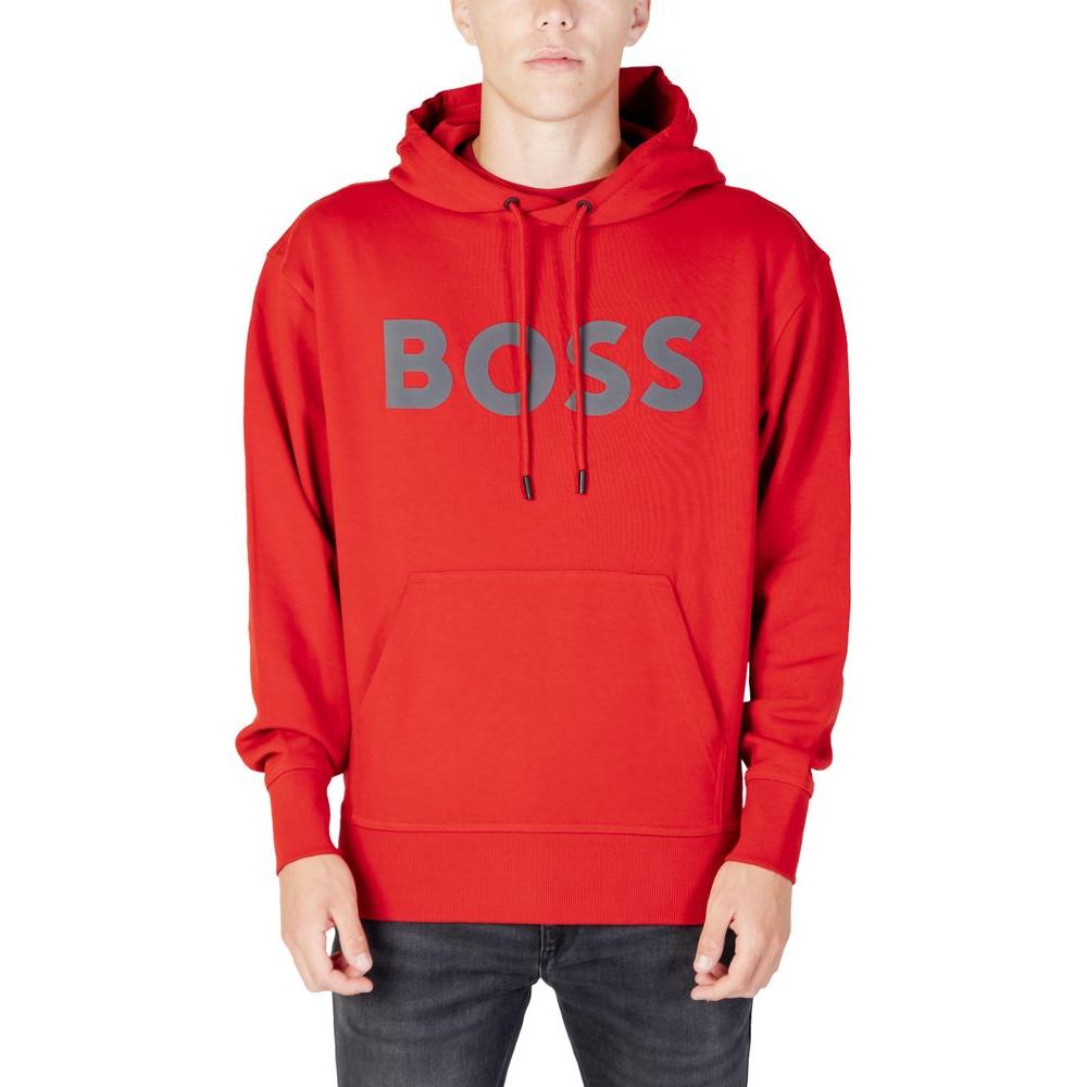 Hugo Boss Red Cotton Sweater Hugo Boss