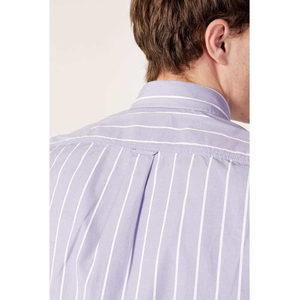 Hugo Boss Purple Cotton Shirt Hugo Boss