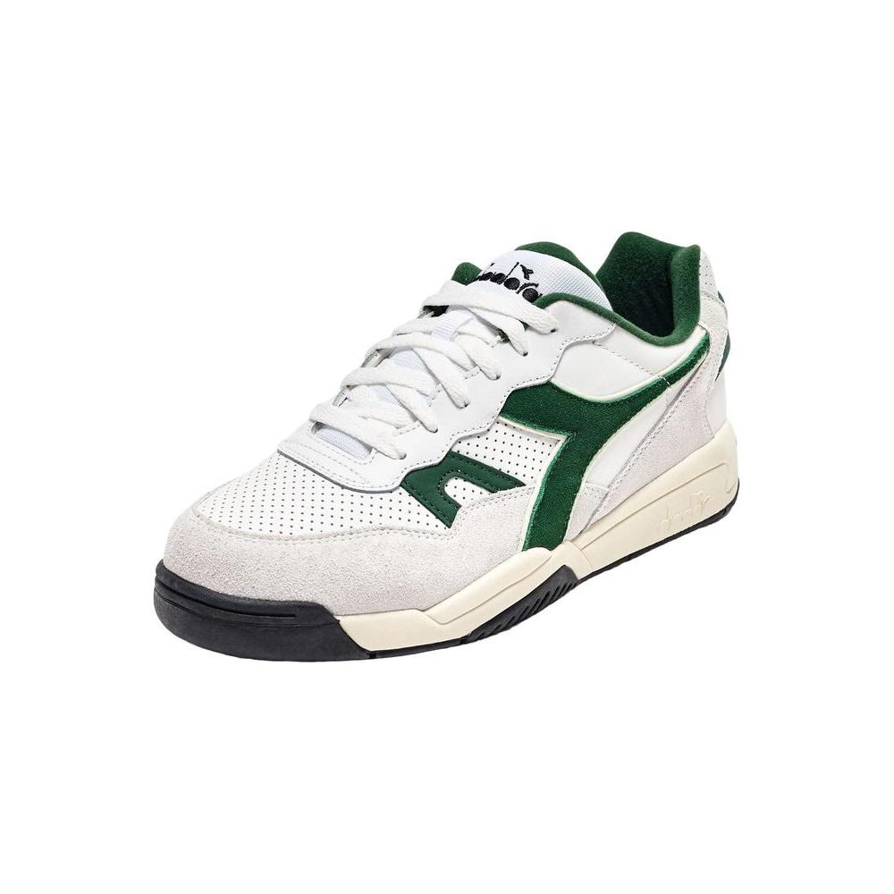 Diadora Green Synthetic Leather Sneaker Diadora