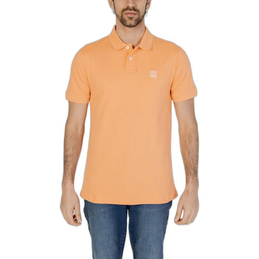 Hugo Boss Orange Cotton Polo Shirt Hugo Boss