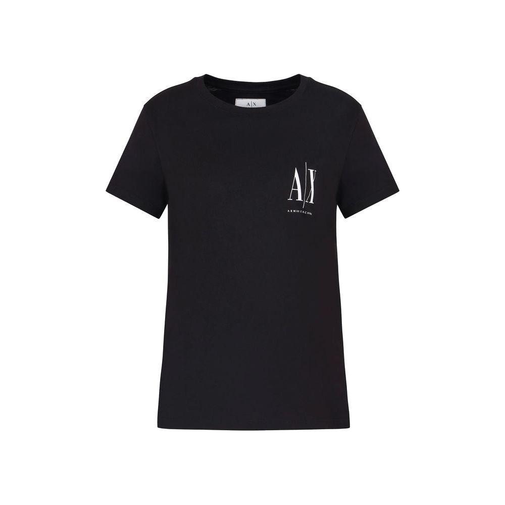 Armani Exchange Black Cotton Tops & T-Shirt Armani Exchange