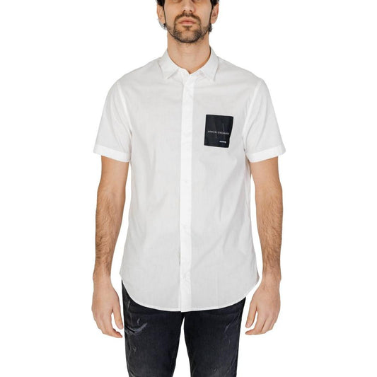 Armani Exchange White Cotton Shirt Armani Exchange