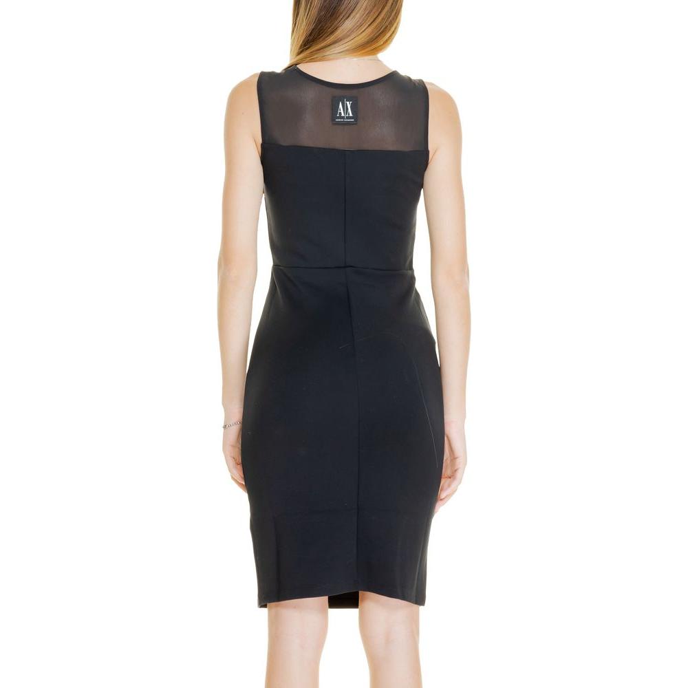 Armani Exchange Black Polyamide Dress Armani Exchange