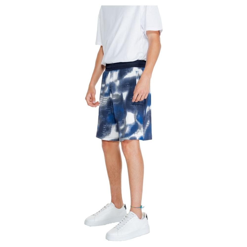 Armani Exchange Blue Cotton Short Armani Exchange