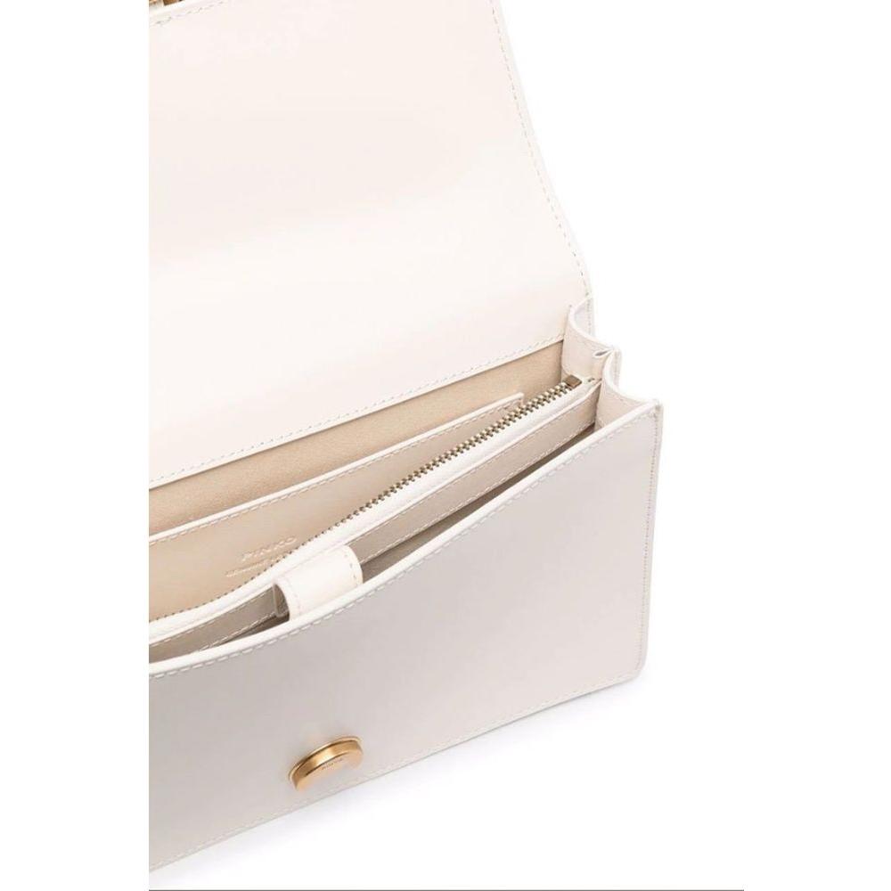 PINKO White Leather Handbag PINKO