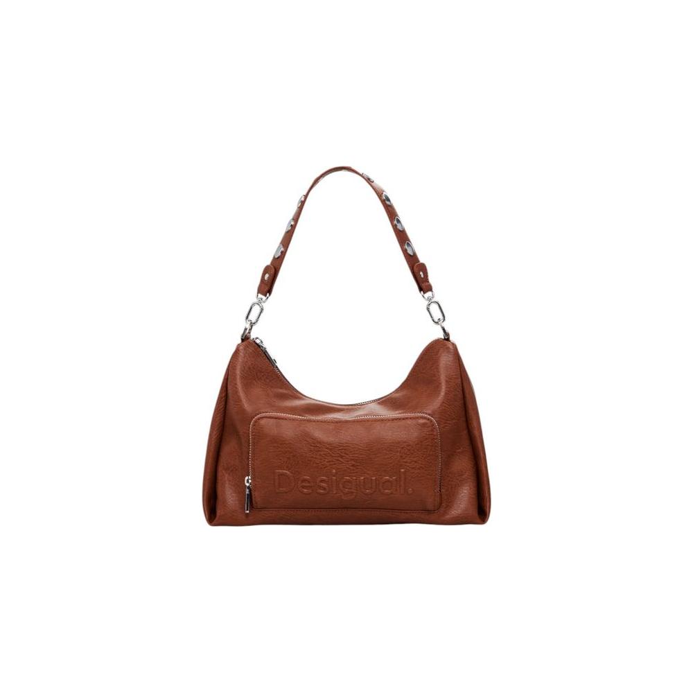 Desigual Brown Polyethylene Handbag Desigual