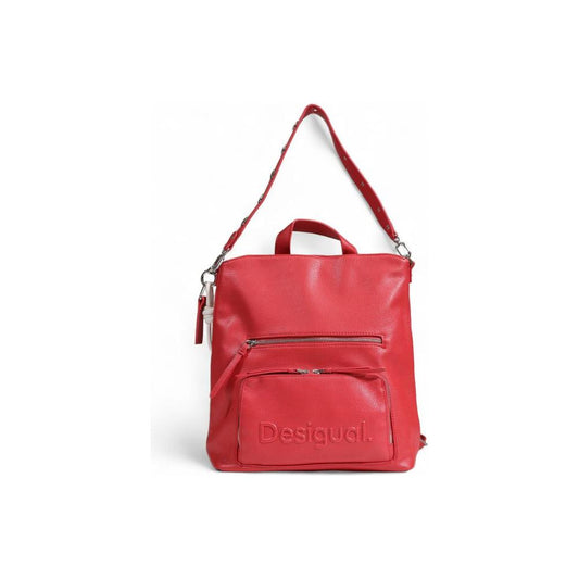 Desigual Red Polyethylene Backpack Desigual