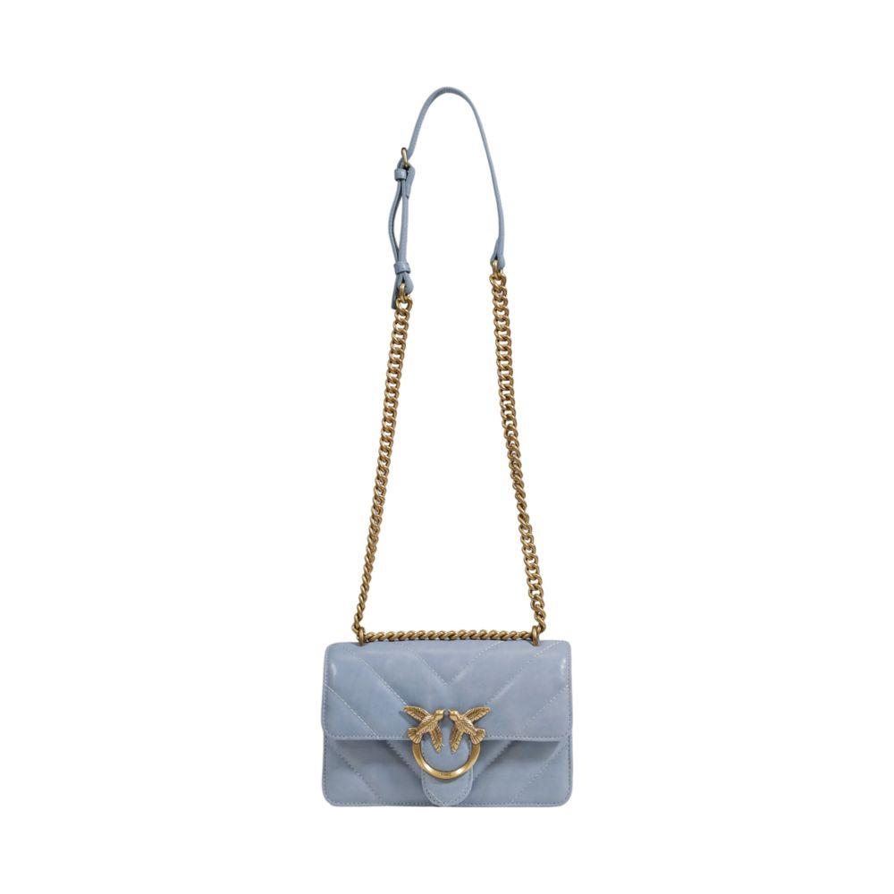 PINKO Blue Leather Handbag PINKO