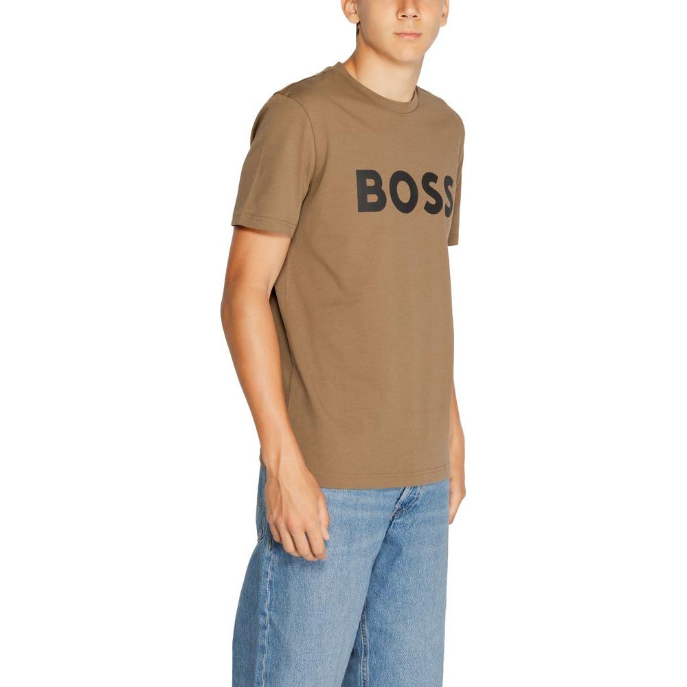 Hugo Boss Brown Cotton T-Shirt Hugo Boss