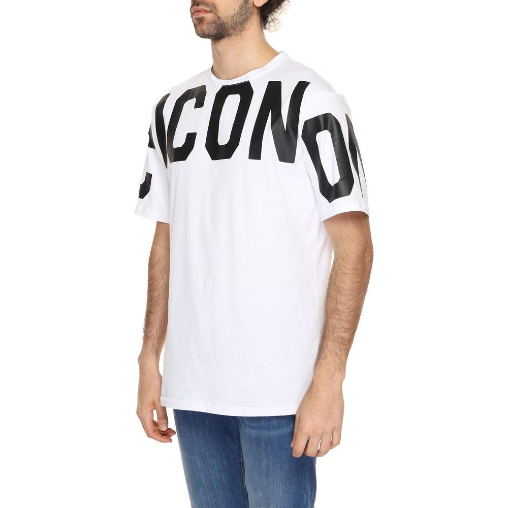 Icon White Cotton T-Shirt Icon