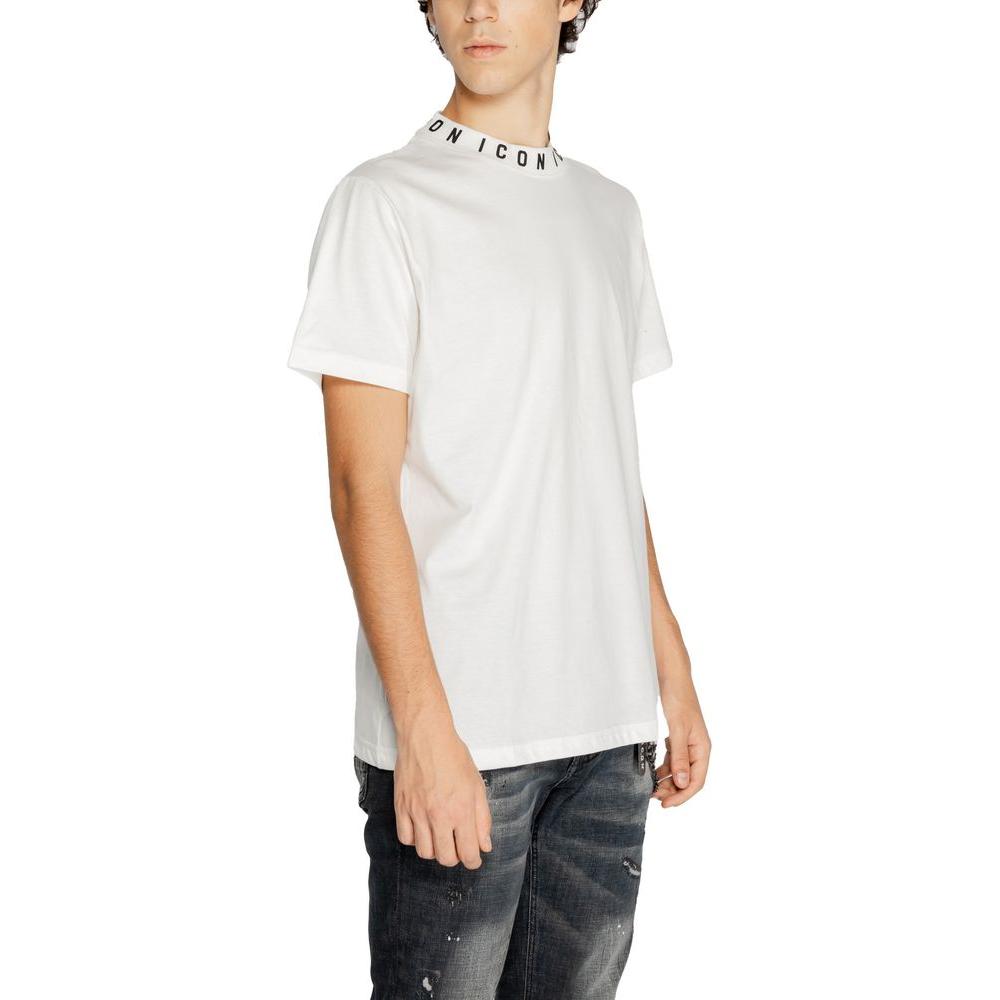 Icon White Cotton T-Shirt Icon