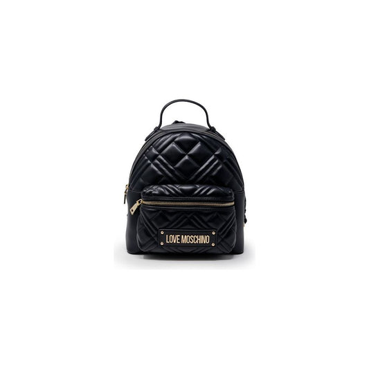 Love Moschino Black Polyethylene Backpack Love Moschino