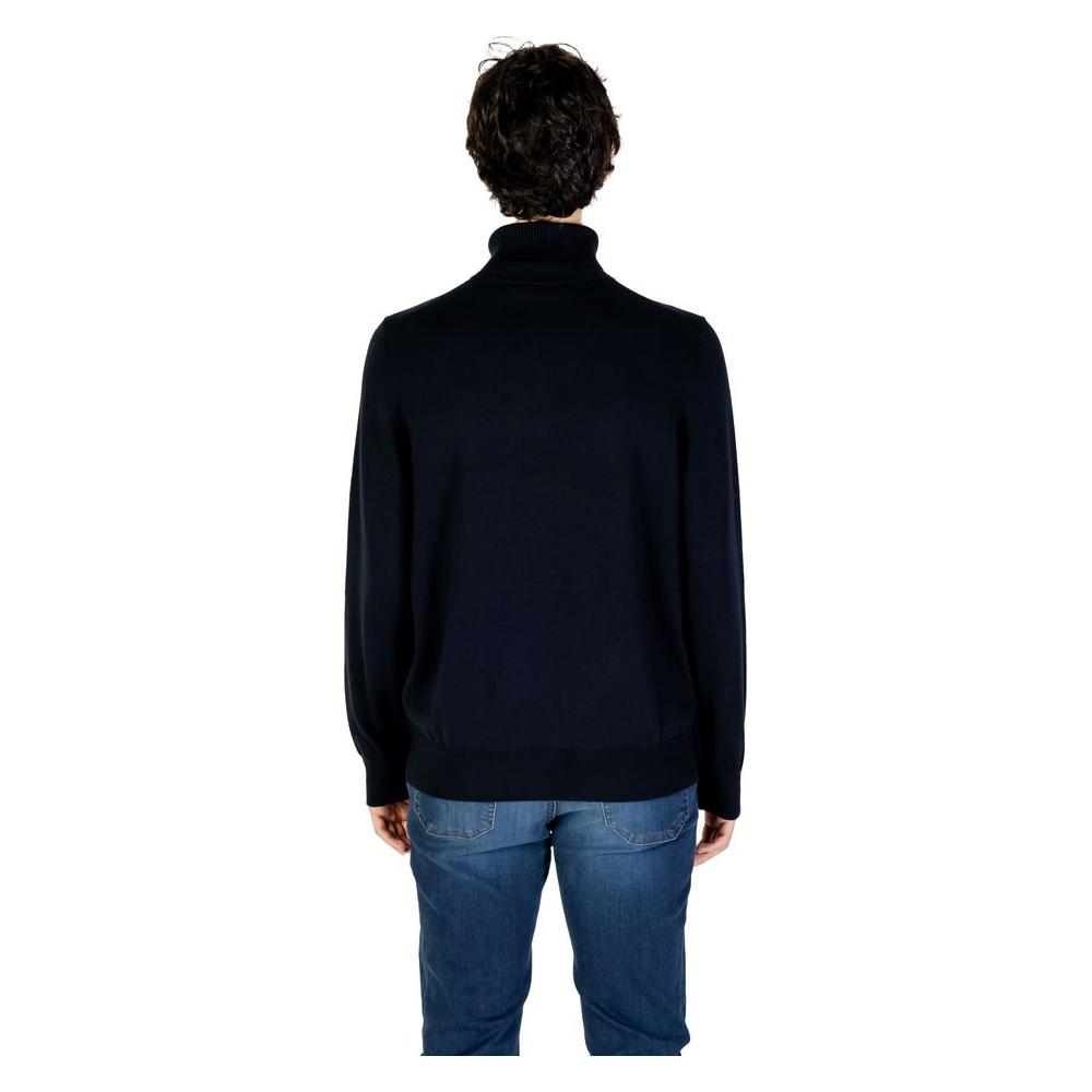 Hugo Boss Blue Cotton Sweater Hugo Boss