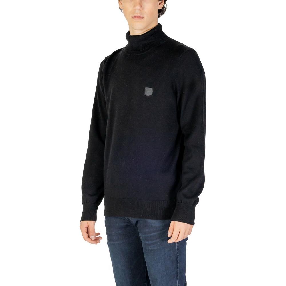 Hugo Boss Black Cotton Sweater Hugo Boss