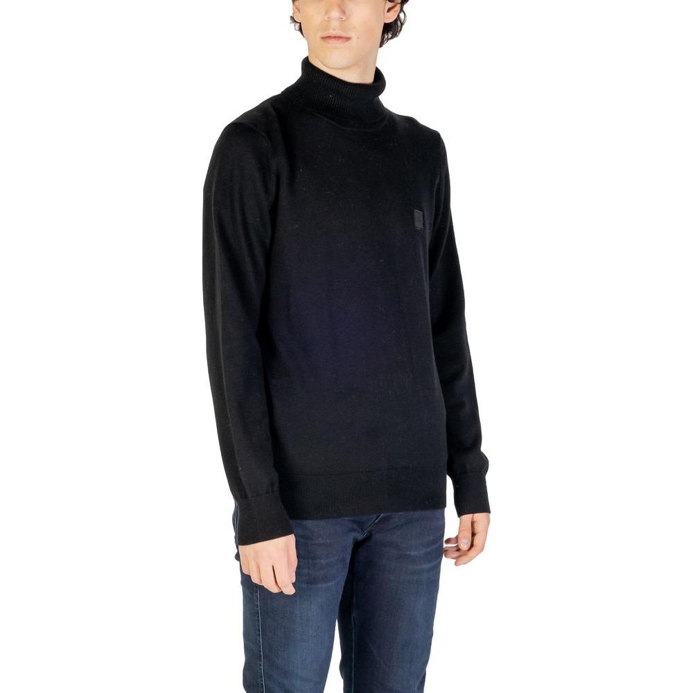 Hugo Boss Black Cotton Sweater Hugo Boss