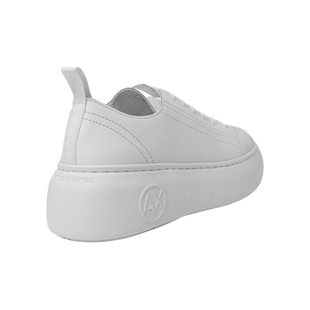 Armani Exchange White Leather Sneaker Armani Exchange