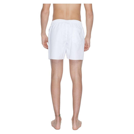 EA7 Emporio Armani White Polyester Swimwear EA7 Emporio Armani