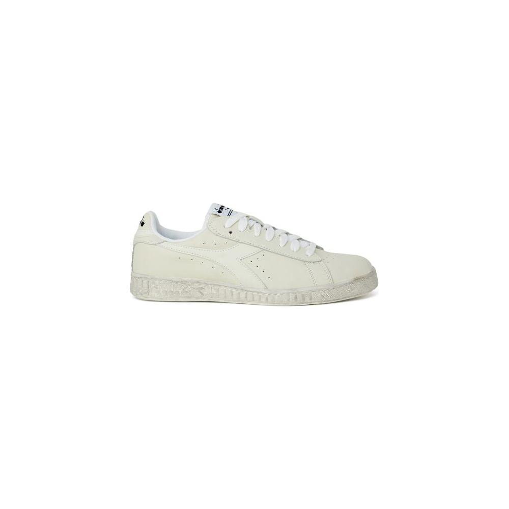 Diadora White Synthetic Leather Sneaker Diadora