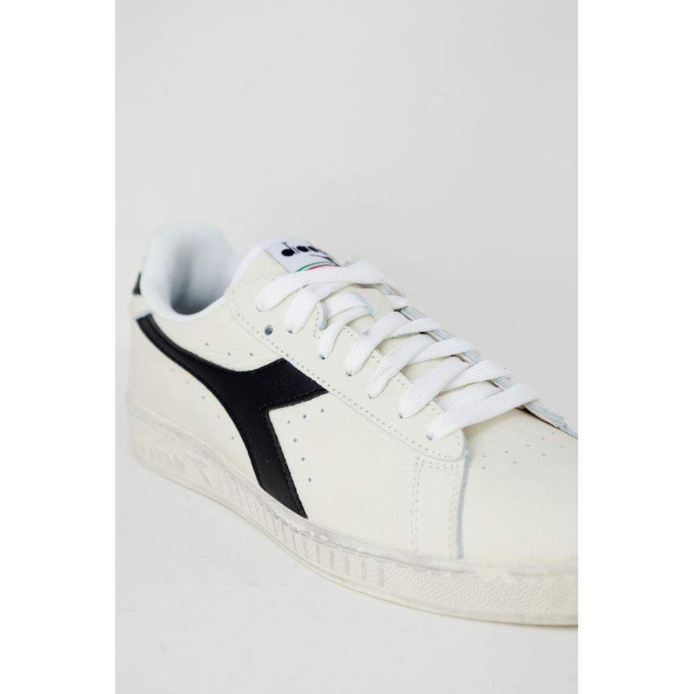 Diadora Black Synthetic Leather Sneaker Diadora