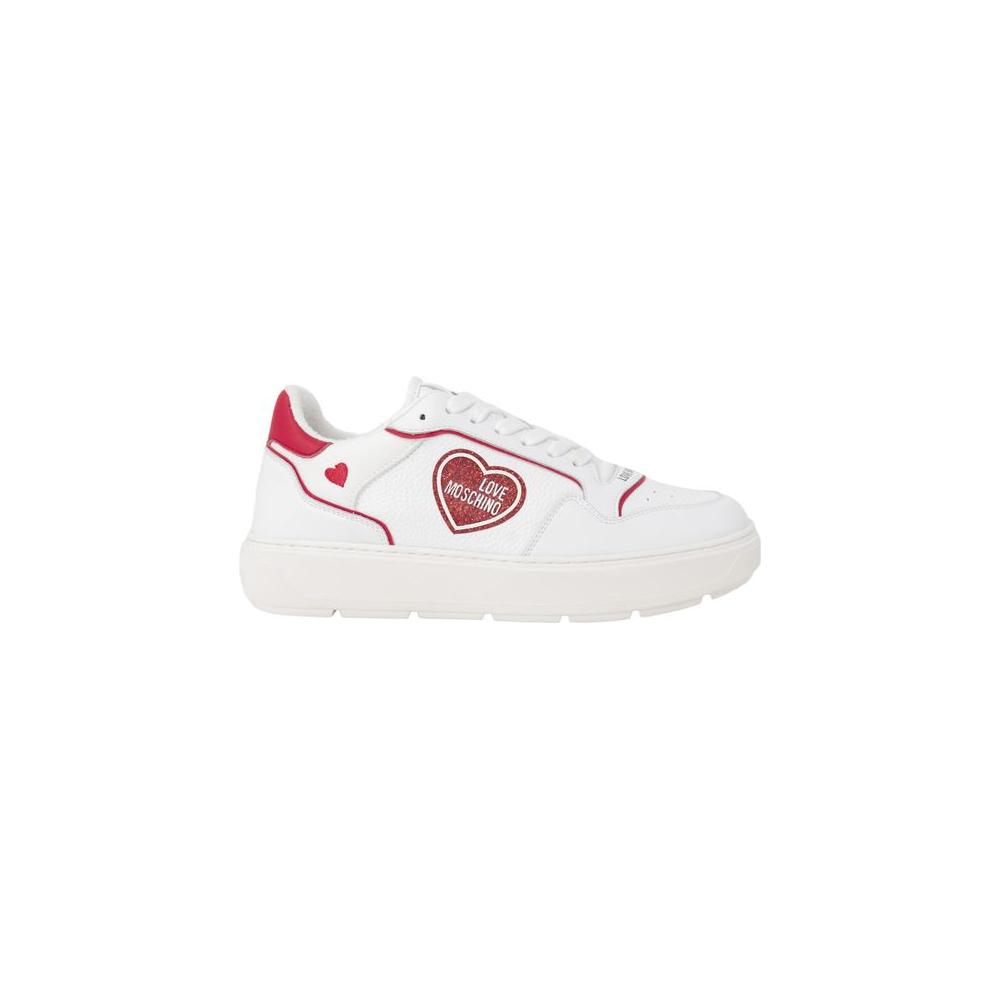 Love Moschino Red Polyethylene Sneaker Love Moschino