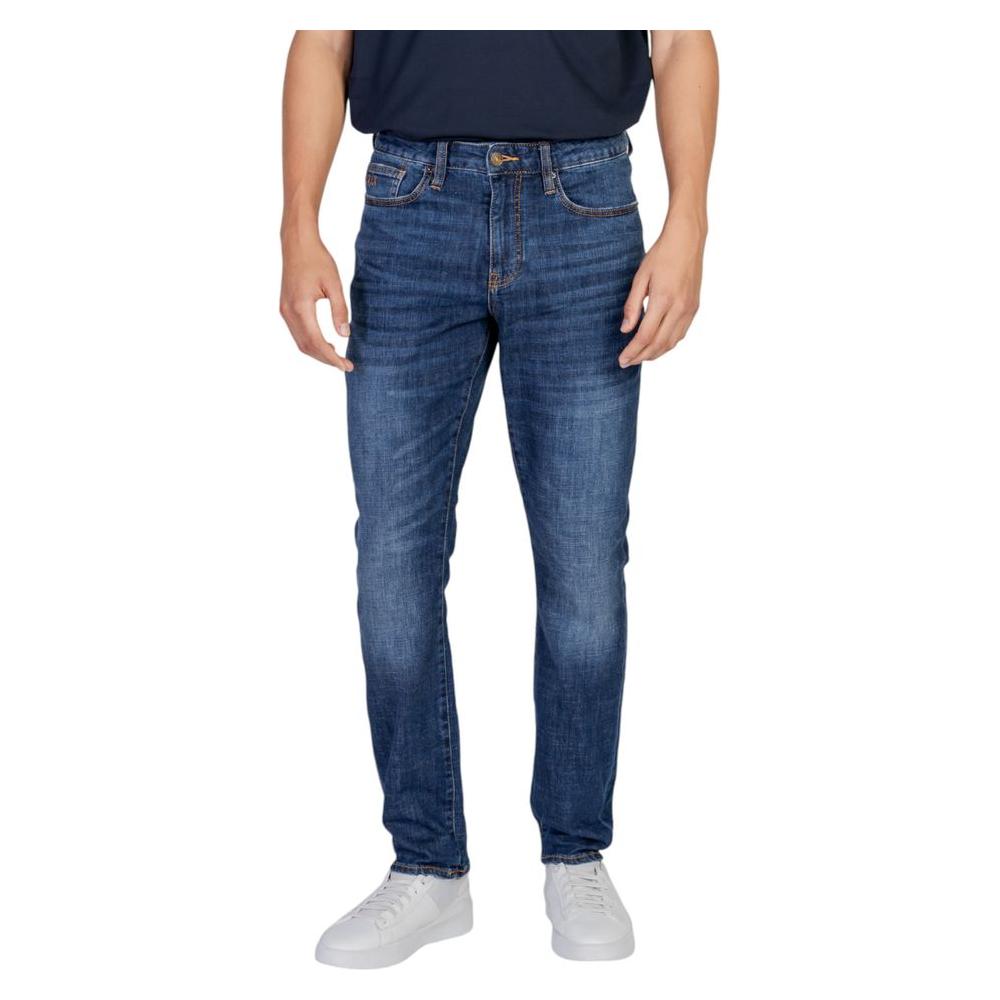 Armani Exchange Blue Cotton Jeans & Pant Armani Exchange