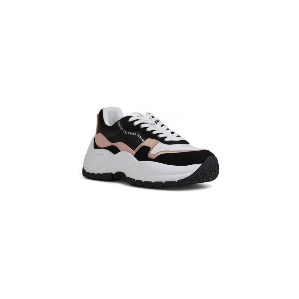 Armani Exchange Black And White Polyester Sneaker Armani Exchange