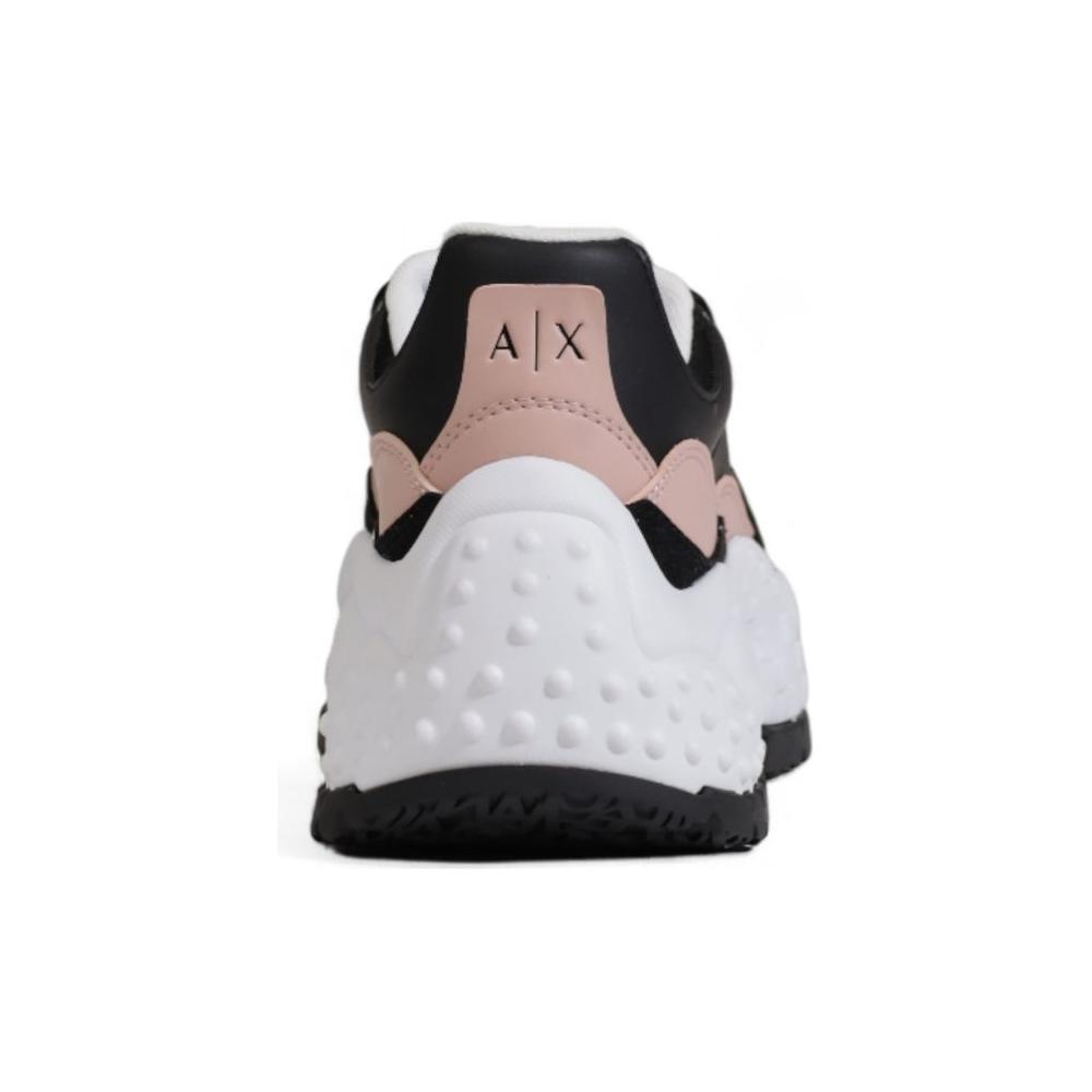 Armani Exchange Black And White Polyester Sneaker Armani Exchange