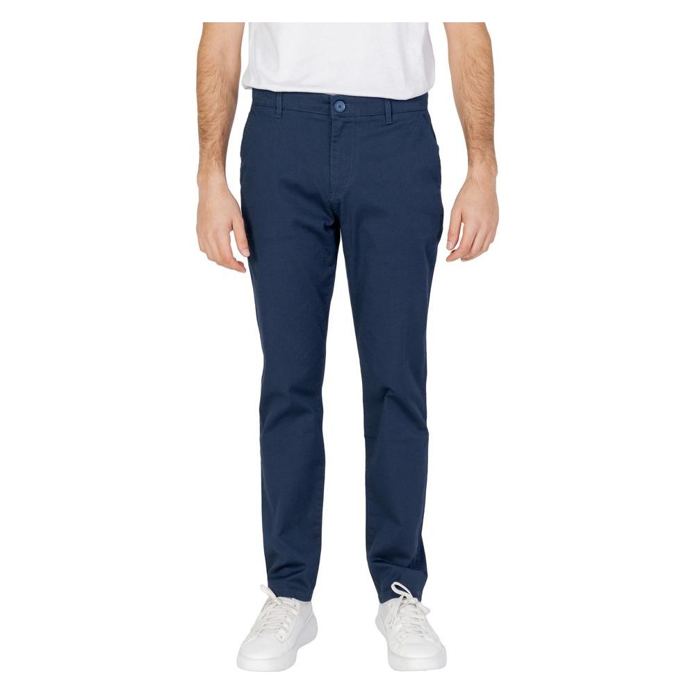 Armani Exchange Blue Cotton Jeans & Pant Armani Exchange