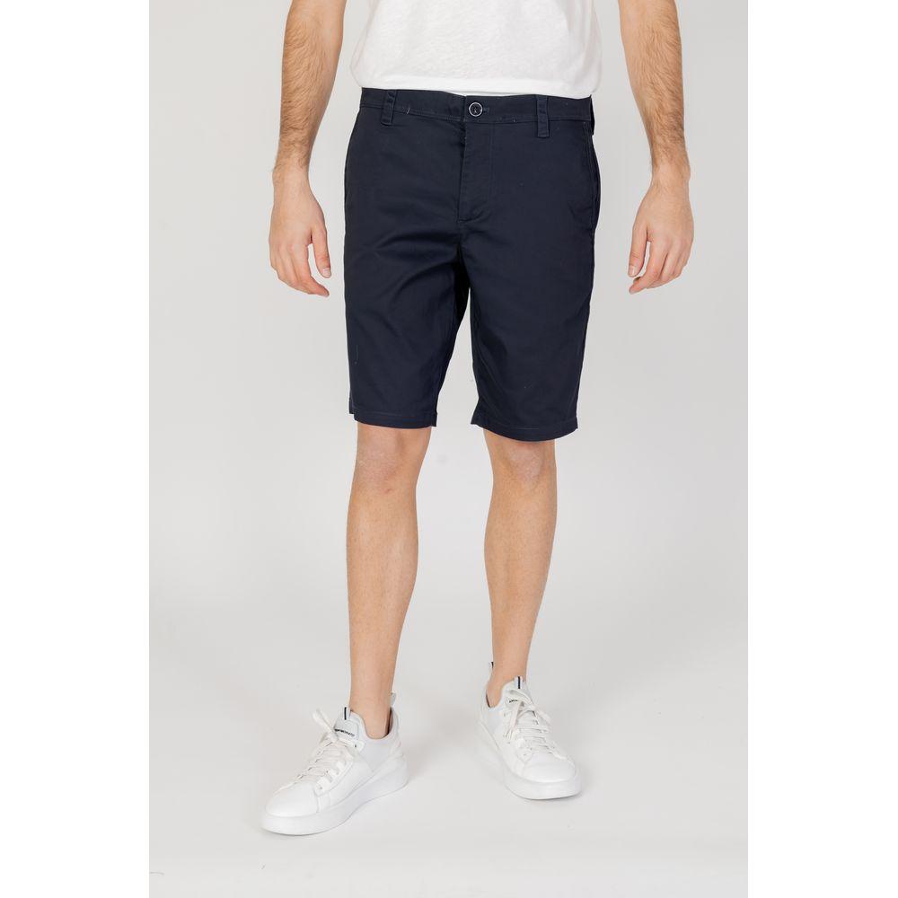 Armani Exchange Blue Cotton Short Armani Exchange