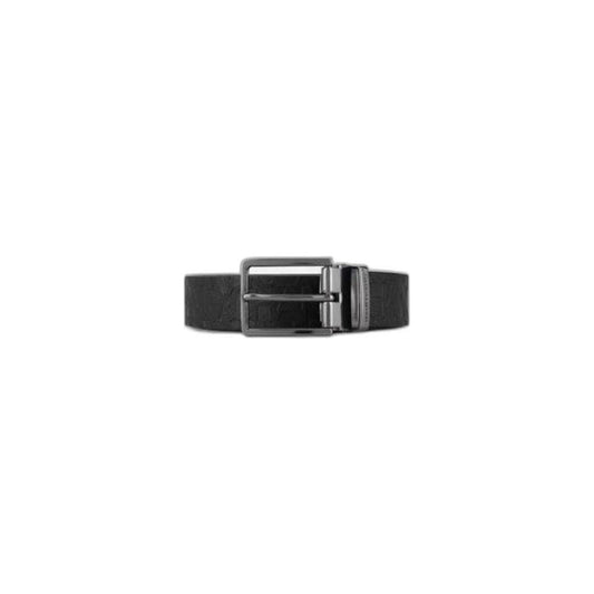 Armani Exchange Black Polyester Belt Armani Exchange