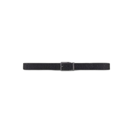 Armani Exchange Black Polyester Belt Armani Exchange