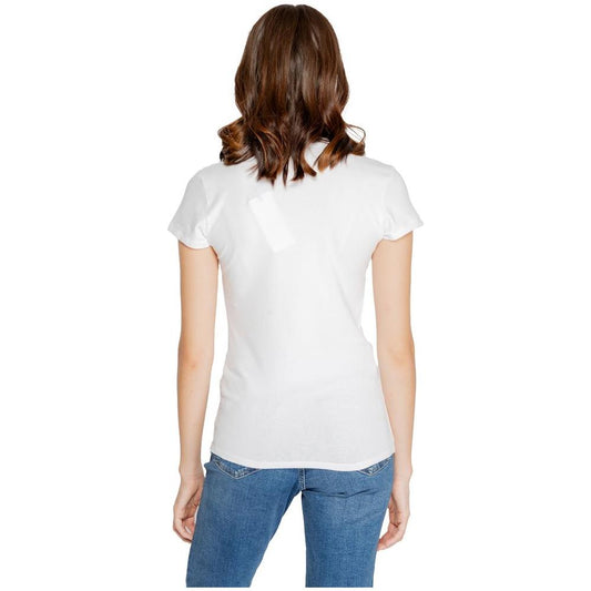 Armani Exchange White Cotton Tops & T-Shirt Armani Exchange