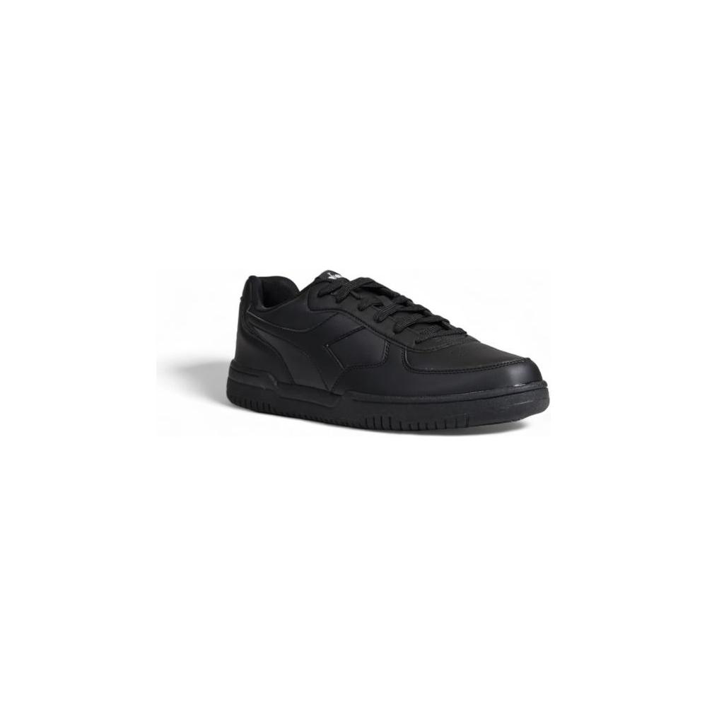 Diadora Black Synthetic Leather Sneaker Diadora