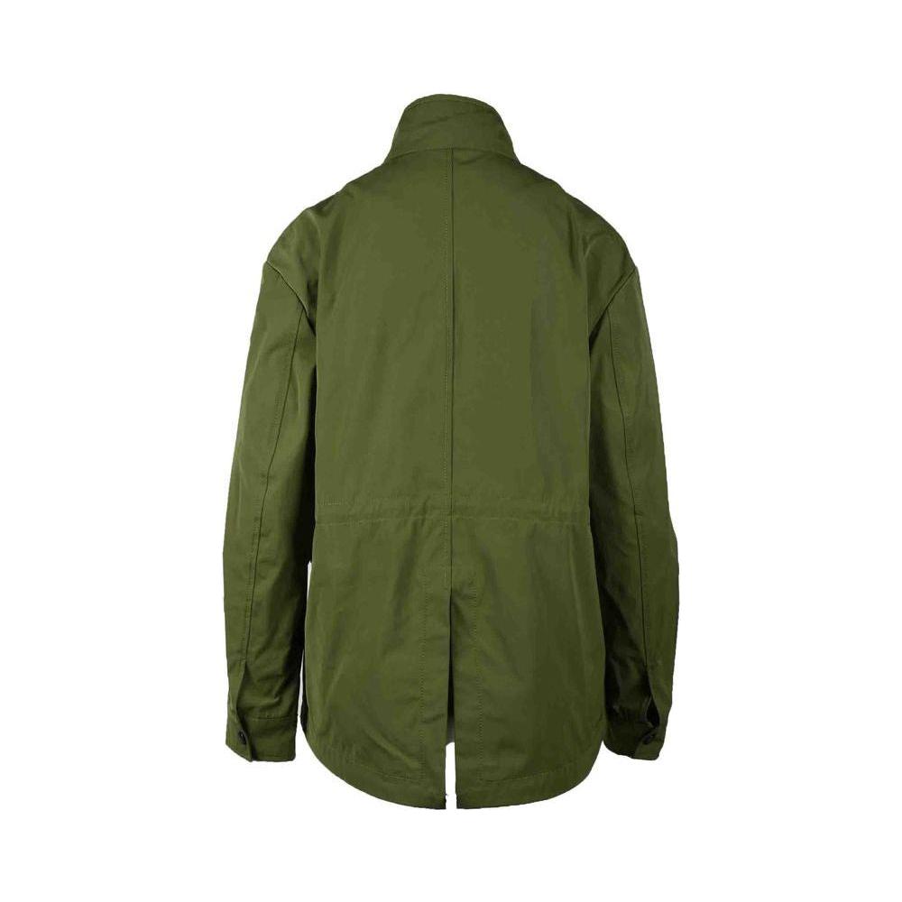 Love Moschino Green Polyester Jackets & Coat Love Moschino