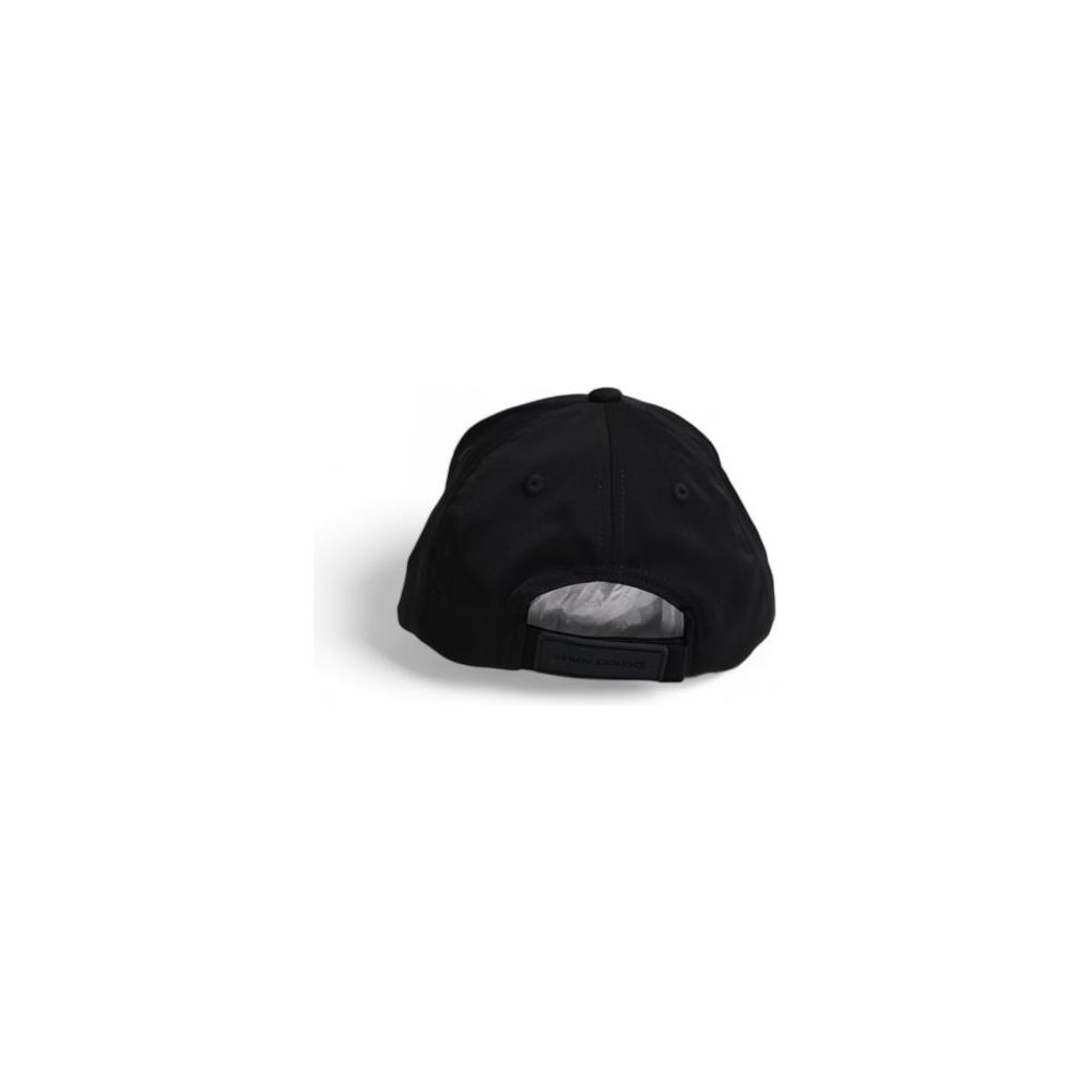 Armani Exchange Black Polyester Hats & Cap Armani Exchange