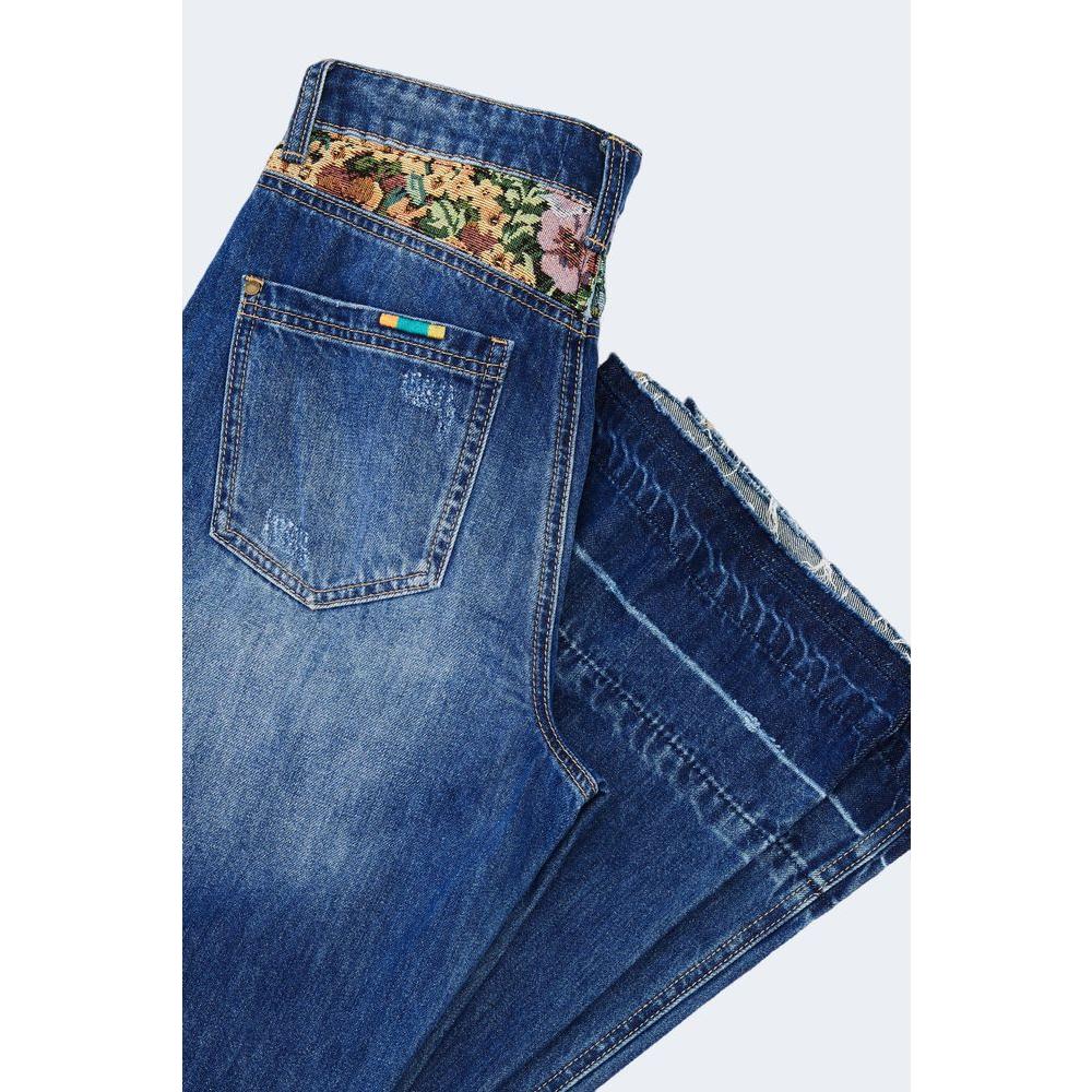 Desigual Blue Cotton Jeans & Pant Desigual